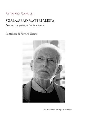 cover image of Sgalambro materialista